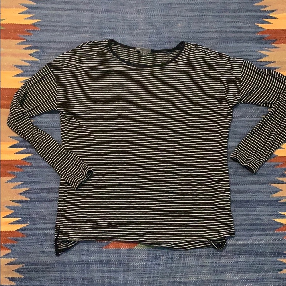 Vince Linen Striped Shirt